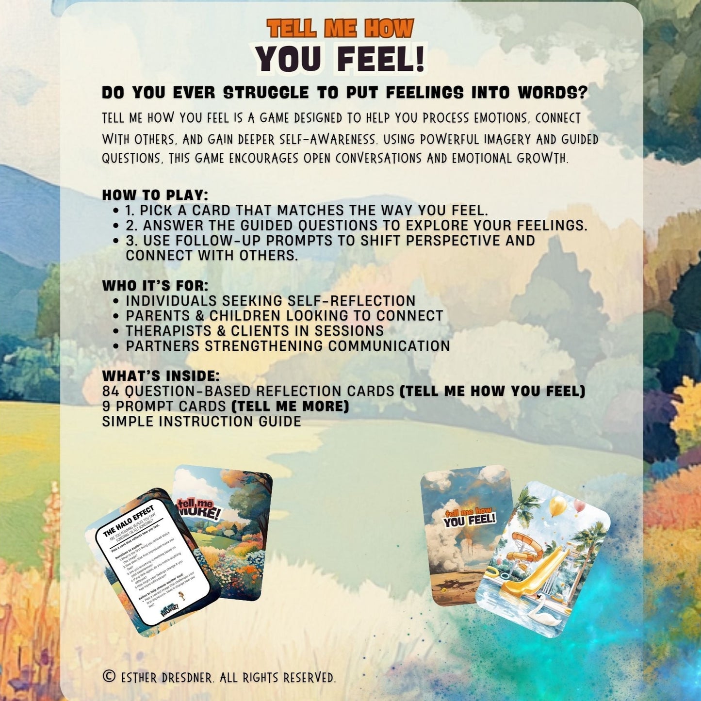 Tell Me How You Feel - The Card Game